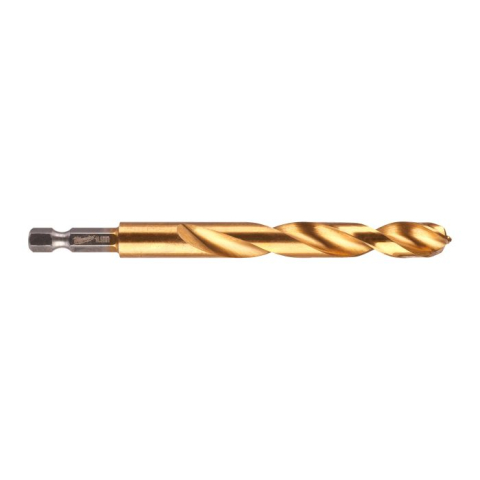 Scule electrice, unelte si accesorii - Burghiu Metal Milwaukee Shockwave HSS-G TiN 10.5 mm, Prindere Hexagonală 1/4", Vârf 135°, Cod 48894724