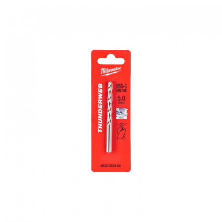 Burghie - Burghiu pentru metal THUNDERWEB, rectificat, Ø5.0mm, 1buc, (4932352356), MILWAUKEE