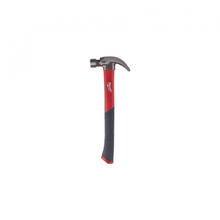 Ciocane si topoare - Ciocan dulgher cu gheara curbata, maner fibra de sticla, 570gr (4932478658), MILWAUKEE