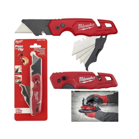 Cutter utilitar FASTBACK™, tip flip cu magazie pentru lame, (4932471358), MILWAUKEE [6]