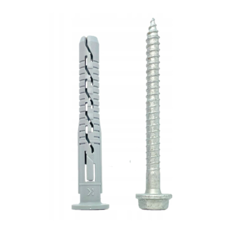 Diblu cu surub, cap hexagonal TX40, 12x120/8x125 mm, KPR-FAST-12120K, 25 buc/cutie - Wrek-met KLIMAS [11]