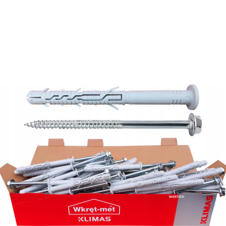 Diblu cu Surub, cap hexagonal si mufa TX40, 10x120/7x125mm - 50 bucati/cutie - KPR-FAST-10120K, Klimas Wkret-met [9]