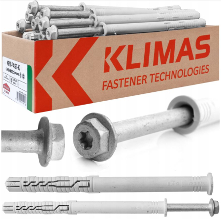 Diblu cu Surub, cap hexagonal si mufa TX40, 10x230/7x235mm - 25 bucati/cutie - KPR-FAST-10230K, Klimas Wkret-met [1]