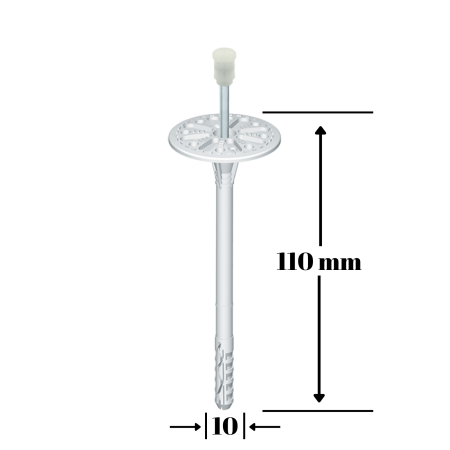 Diblu cui metalic cu expansiune scurta, 10x110mm - 200 bucati/cutie - LMX10110(200), Klimas Wkret-met [9]