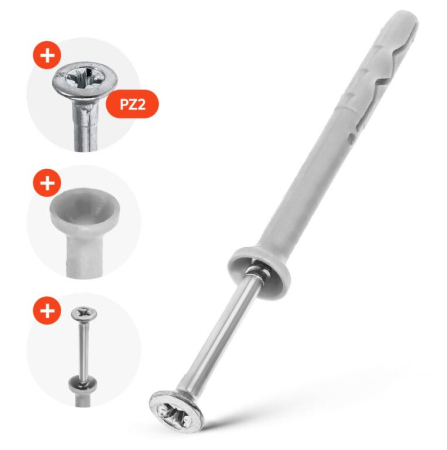 Diblu cui percutie 10x80 mm - 50 bucati/cutie - SM-10080, Klimas Wkret-met [16]