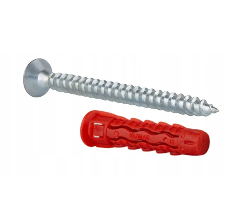 Diblu universal cu Surub cu cap înfundat, (PZ-2/PZ-3)10X60/6,0X70mm - 4 bucati/blister - BSFXP-10060070, Klimas Wkret-met [2]