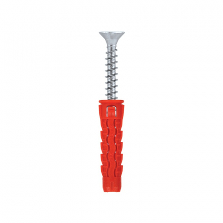 Dibluri cu holsurub - Diblu universal cu Surub si cap înfundat (PZ-2/PZ-3) 6,0x30/4,0x40mm - 100 bucati/cutie - SFXP-06030040, Wrek-met KLIMAS