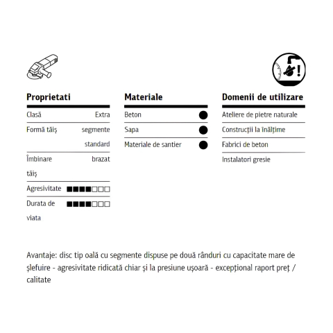 Disc abraziv diamantat tip oala DS 300 B Extra 180x8mm, pentru Beton, Sapa, Materiale de santier - Klingspor [4]