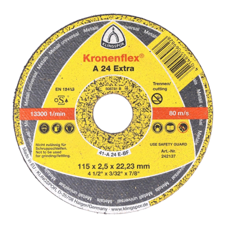 Discuri abrazive - Disc debitare metal, 115xx 22.23x2.5mm, Klingspor