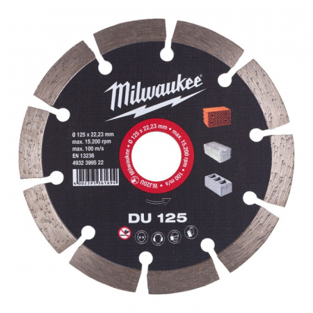 Discuri abrazive - Disc diamantat Profesional DU, 125mm (4932399522), MILWAUKEE