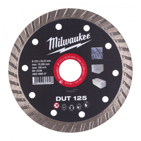 Discuri abrazive - Disc diamantat Profesional DUT, 125mm (4932399527), MILWAUKEE