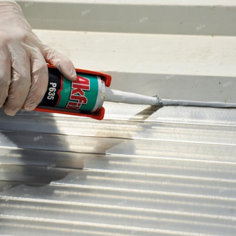 Etans poliuretanic pentru constructii P635, negru, 310 ml - Akfix [2]