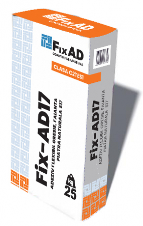 Adezivi - Fix-AD17 - Adeziv gresie/faianta (Clasa C2TES1 gri). 25kg