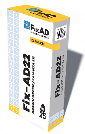 Adezivi - Fix-AD22 -  Adeziv gresie/faianta (Clasa C1T gri) 25kg