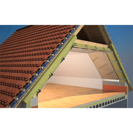 Folie bariera de vapori aluminizata Strotex AL 90, 75 mp/rola [3]