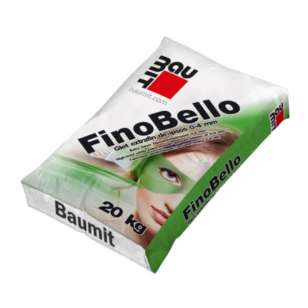 Materiale de constructii - Glet de finisaj Baumit FinoBello, pe baza de ipsos, interior, 20 kg