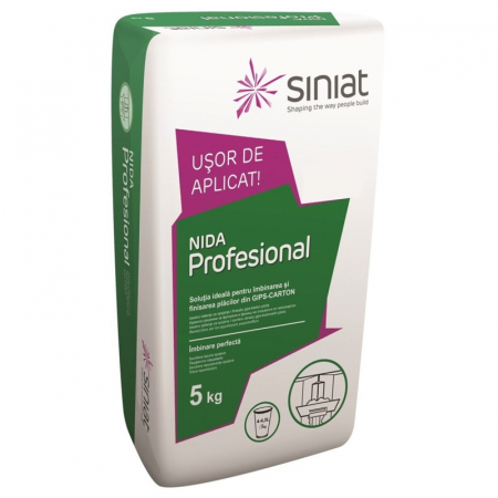 Materiale de constructii - Ipsos de imbinare Siniat Nida Professional, 5 kg