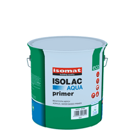 Grund - ISOLAC AQUA-PRIMER ECO, ALB, 2.5L - grund acrilic, ecologic, pe baza de apa
