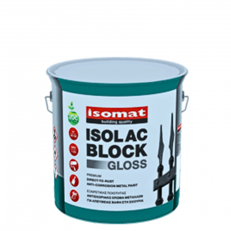 Vopsea - ISOLAC BLOCK GLOSS, NEGRU - Vopsea email pentru aplicare directa pe rugina, anticoroziva