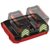 Kit 2 acumulatori si incarcator dublu Einhell Power X-Change 4512112, 2x4.0 Ah, 18 V, 75 min timp incarcare, 900 W putere maxima, 4512112, Einhell [1]