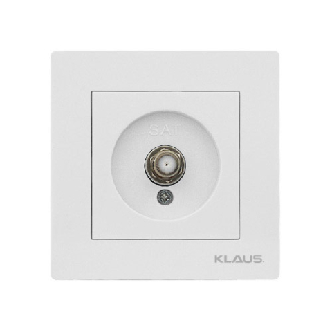 Electrice - KLAUS Priză Satelit Albă