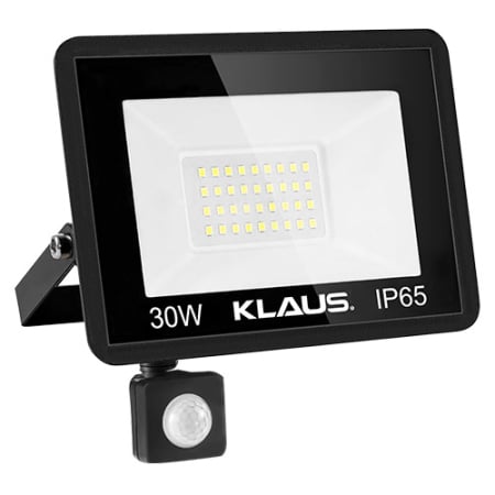 Becuri si tuburi LED - KLAUS PROIECTOR CU LED SI SENZOR SLIM 30W (%75) 85LM/W 6500K(30)