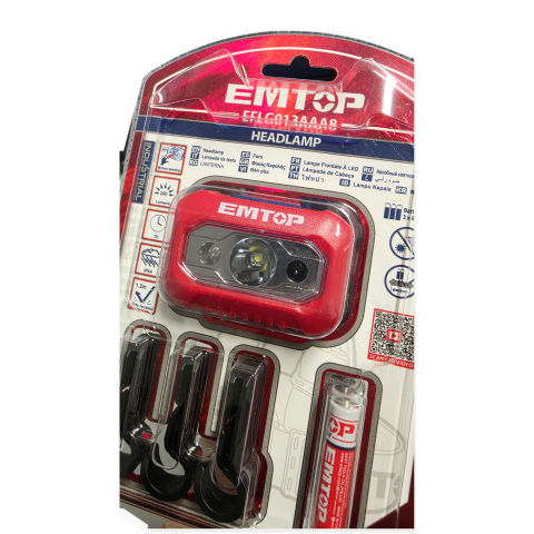 Lampa frontala LED cu baterii, senzor aprindere, rezistenta la ploaie, 200 lumeni - EMTOP [5]