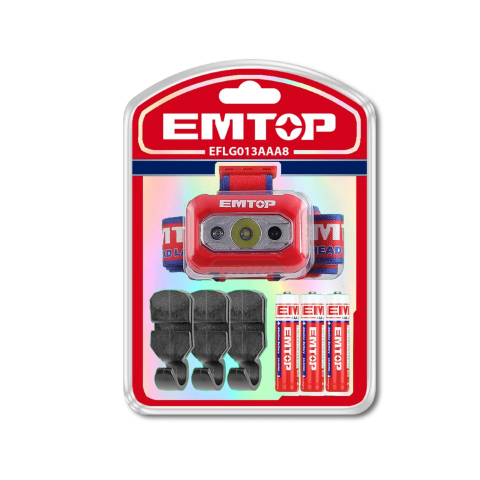 Lampa frontala LED cu baterii, senzor aprindere, rezistenta la ploaie, 200 lumeni - EMTOP [2]