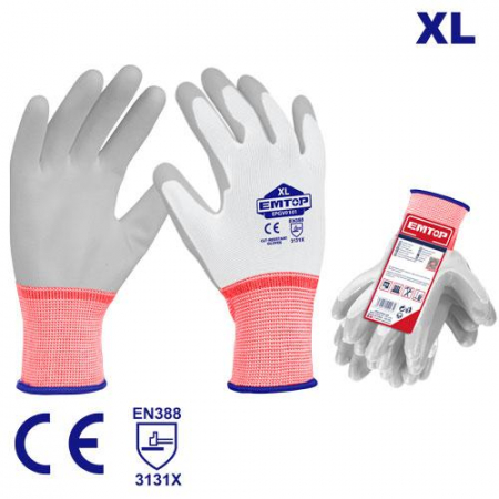 Manusi - Manusi acoperite cu PU pe toata palma, marimea XL