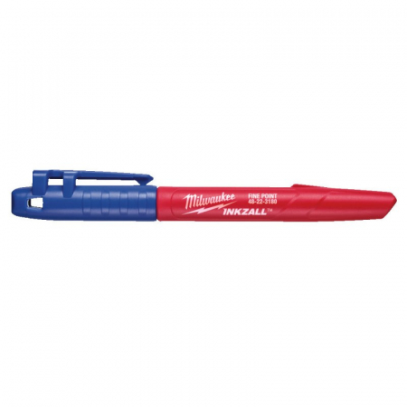 Markere - Marker albastru pentru santier INKZALL™, cu varf fin (4932492126), MILWAUKEE