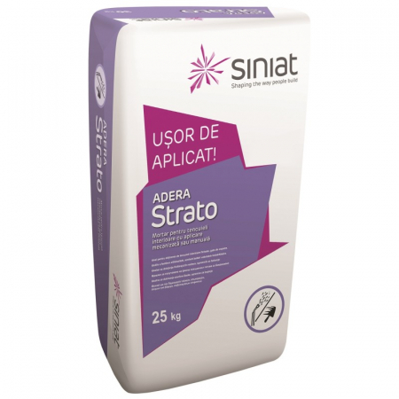 Mortare - Mortar Adera Strato, pe baza de ipsos, 25 kg