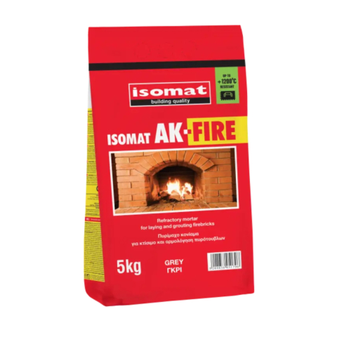 Mortare - Mortar refractar Isomat AK-Fire, interior/exterior, gri, 5 kg