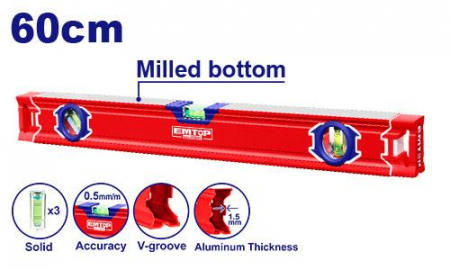 Nivele - Nivelă de 60 cm, EMTOP