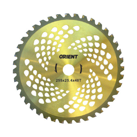 Curte si gradina - ORIENT Lamă motocoasă 255 × 25.4 × 40T Gold
