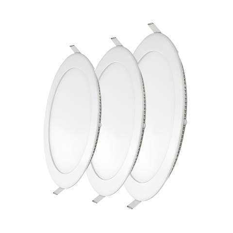 Iluminat interior - Panou LED rotund incastrat 3W, IP20, lumina rece 6500K, Ø85mm, KE35401K - Klaus