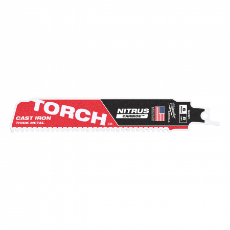 Fierastraie - Panza fierastrau sabie HEAVY DUTY TORCH NITRUS CARBIDE pentru metal, TCT TORCH NITRUS 150X8 TPI, 48005261 Milwaukee, MILWAUKEE