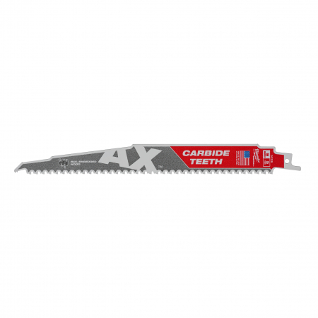 Scule electrice, unelte si accesorii - Panza sabie TCT AX, lemn cu cuie, 230mm, 5Tpi, 48005226 Milwaukee, MILWAUKEE