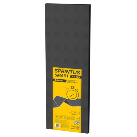 Izolatori parchet - Placa izolatoare parchet Arbiton Sprintus Smart, polistiren extrudat, grosime 3mm, 5.46 x 1.18 m, 6.44 mp/pachet