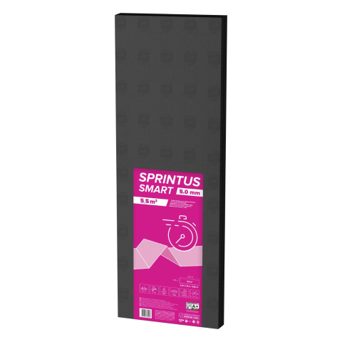 Izolatori parchet - Placa izolatoare parchet Arbiton Sprintus Smart, polistiren extrudat, grosime 5mm, 4.7 x 1.18 m, 5.5 mp/pachet