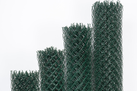 Plasa gard impletita plastifiata O2.8, verde RAL6005 - 1.2mx10m, dimensiune ochiuri 55x55mm [5]