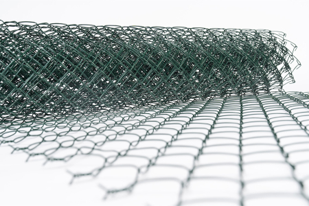 Plasa gard impletita plastifiata O2.8, verde RAL6005 - 1.7mx10m, dimensiune ochiuri 55x55mm [1]