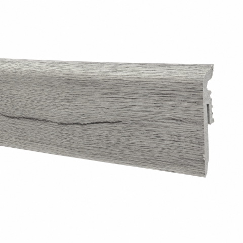 Plintă Duropolimer VIGO 60 Stejar Scandinavian, Flexibilă, 100% Rezistentă la Apă, 2200 x 60 x 15 mm - DECORA [0]