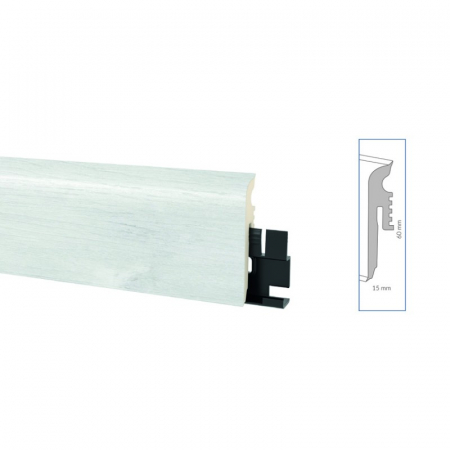 Plinta VIGO - Plinta din duropolimer VIGO 60, 112 stejar bradford, 2200 x 60 mm