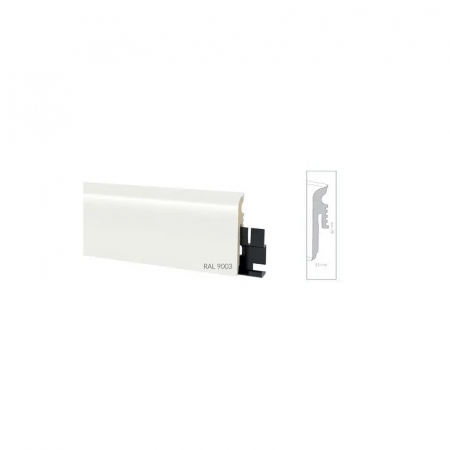 Plinta VIGO - Plinta din duropolimer VIGO 60, 180 stejar alba, 2200 x 60 mm