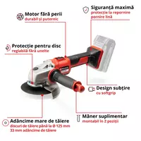Polizor unghiular fara fir, AXXIO (4431140), Einhell [1]