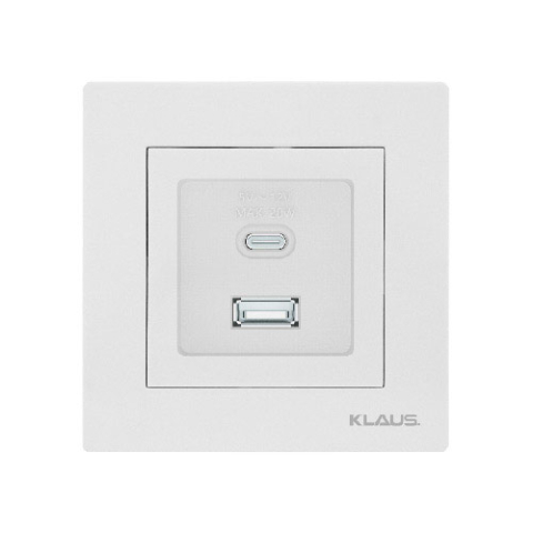 Electrice - Priza Port USB Tip C + Tip A - Klaus