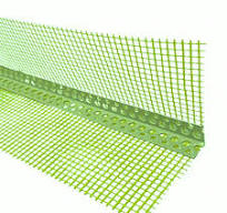 Accesorii tencuieli - Profil de colt flexibil din PVC cu plasa, 7x7cm, 2.5m, verde