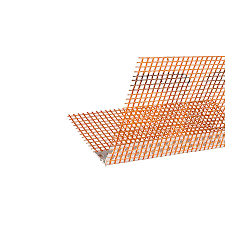 Accesorii termosistem - Profil din PVC cu plasa, 145 g, 10x10 cm, 2,5m - Plasa portocalie