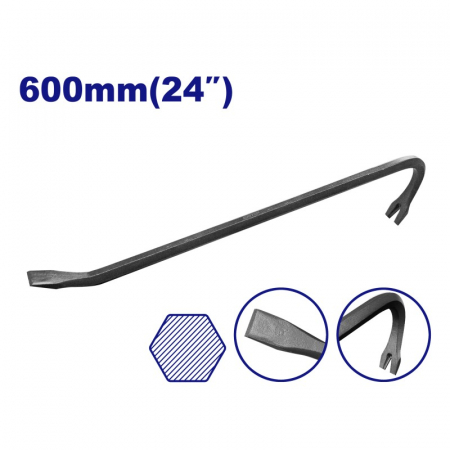 Dalti, spituri, leviere - Ranga tip levier pentru constructii 600mm, EMTOP