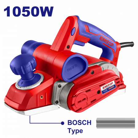 Scule electrice, unelte si accesorii - Rindea electrica 1050W, adancime de lucru 3mm, EMTOP